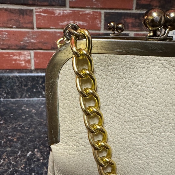 Vintage Coach Bonnie Cashin Era Kisslock Chain Bag Leather with Rainbow Stripe - Picture 5 of 15